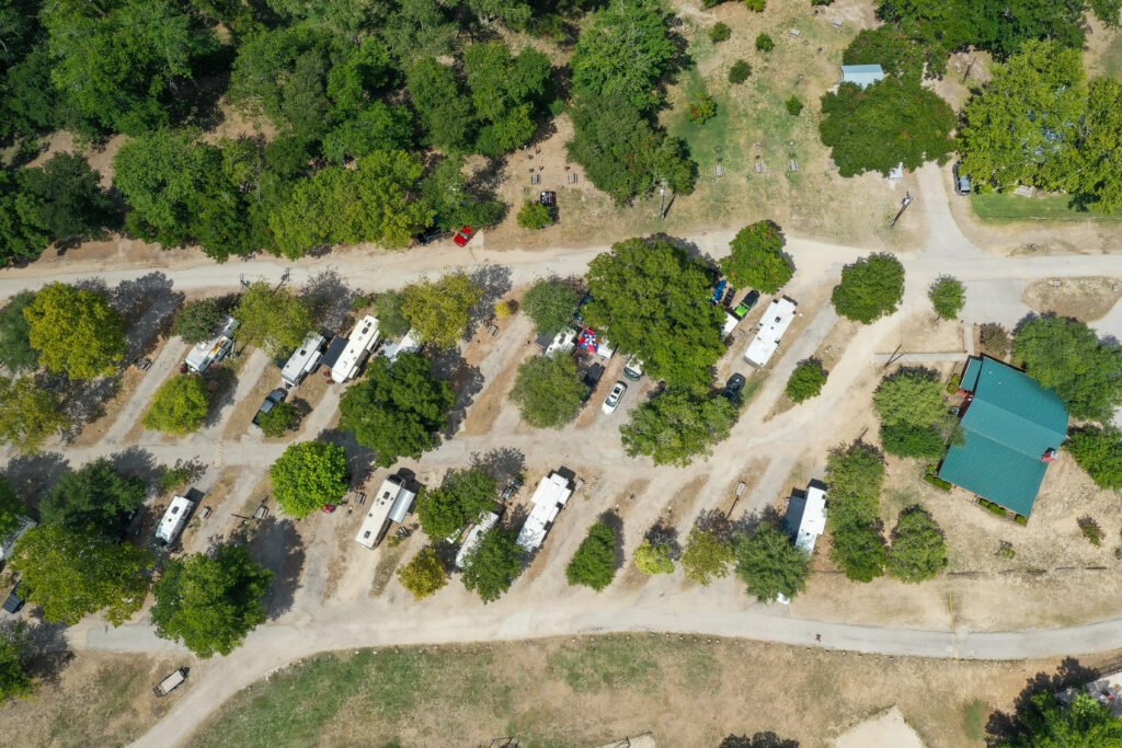 aerial rv park photo