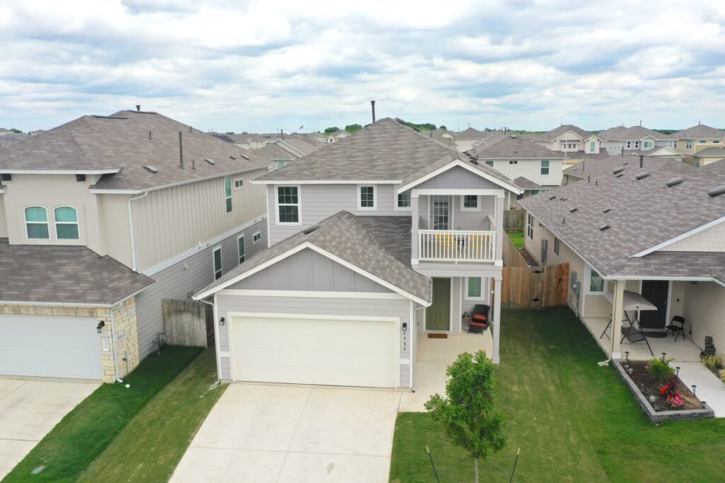 austin home aerial photo